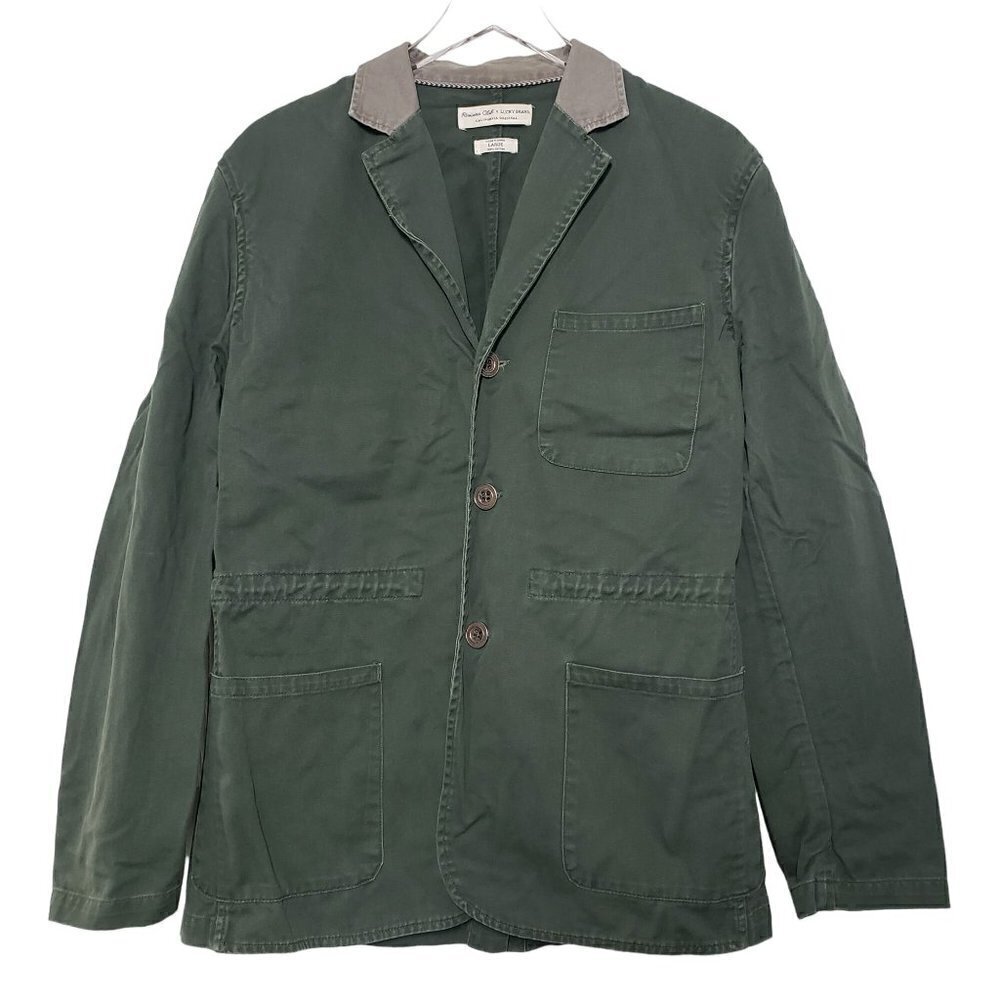 Riviera Club x Lucky Brand Goleta Field Jacket Cotton Olive Green Mens Large